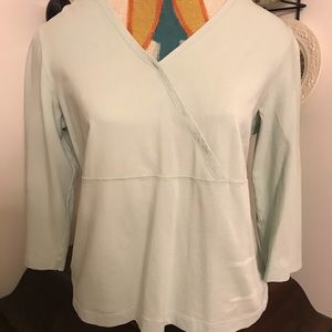 J.Jill stretch v-neck cotton shirt